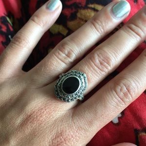 Black Onyx Sterling Silver Ring